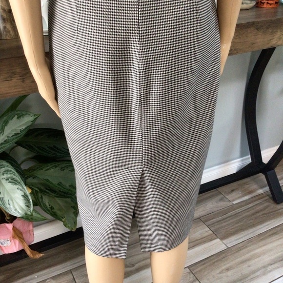 Zara Basic Tube Houndstooth Pattern Sheath Checker Work Office Dress - Picture 7 of 12